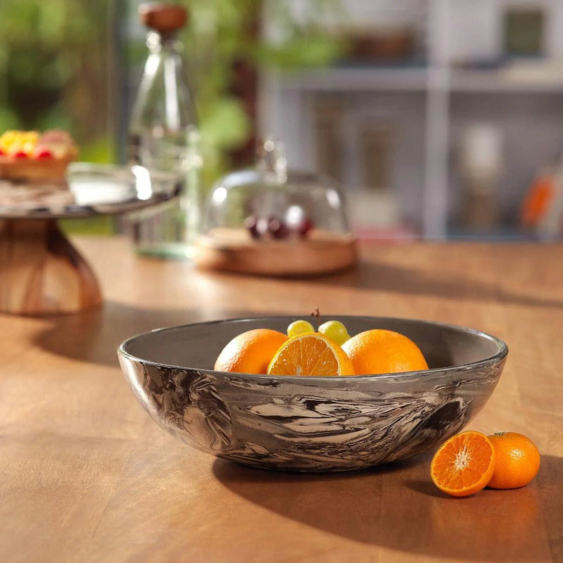 Carbon Ceramic Serving Bowl - Large - Al Rugaib Furniture