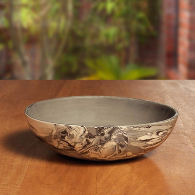 Carbon Ceramic Serving Bowl - Large - Al Rugaib Furniture