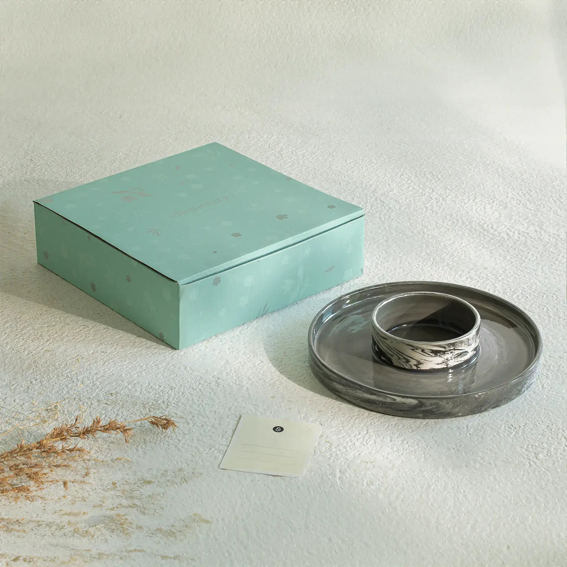 Carbon Ceramic Snack Platter Tray| Roots Furniture