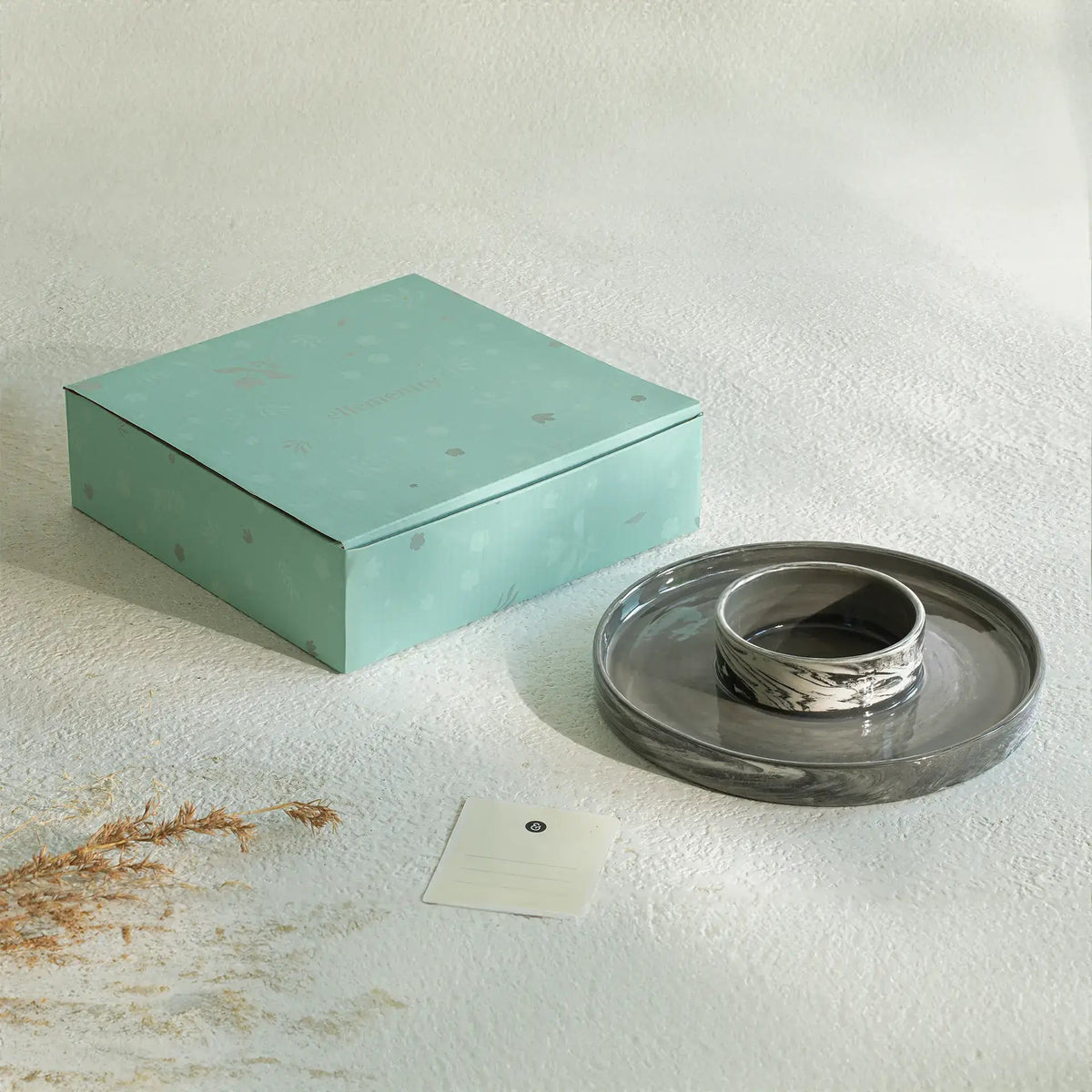 Carbon Ceramic Snack Platter Tray| Roots Furniture