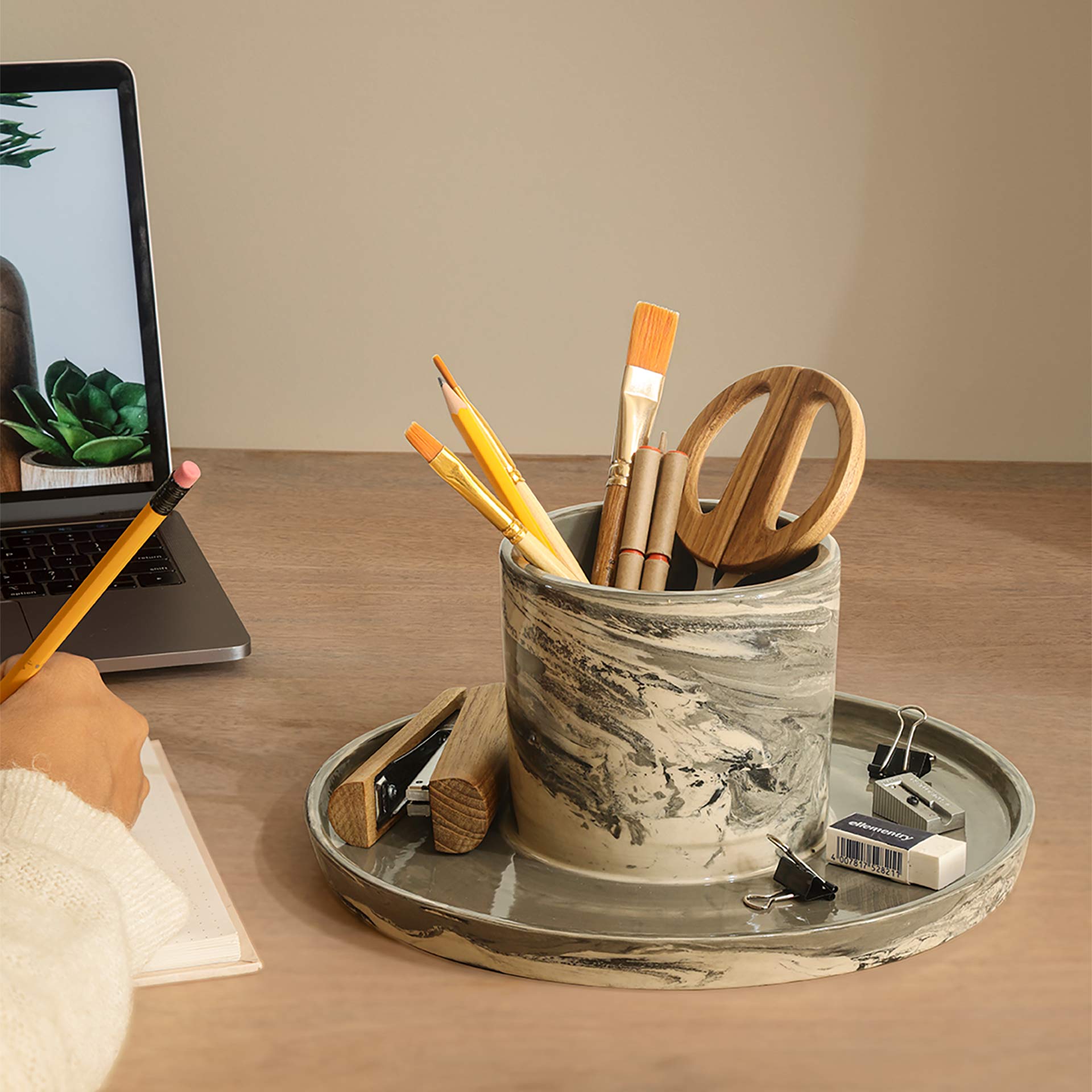 Carbon Cutlery Holder Box| Roots Furniture