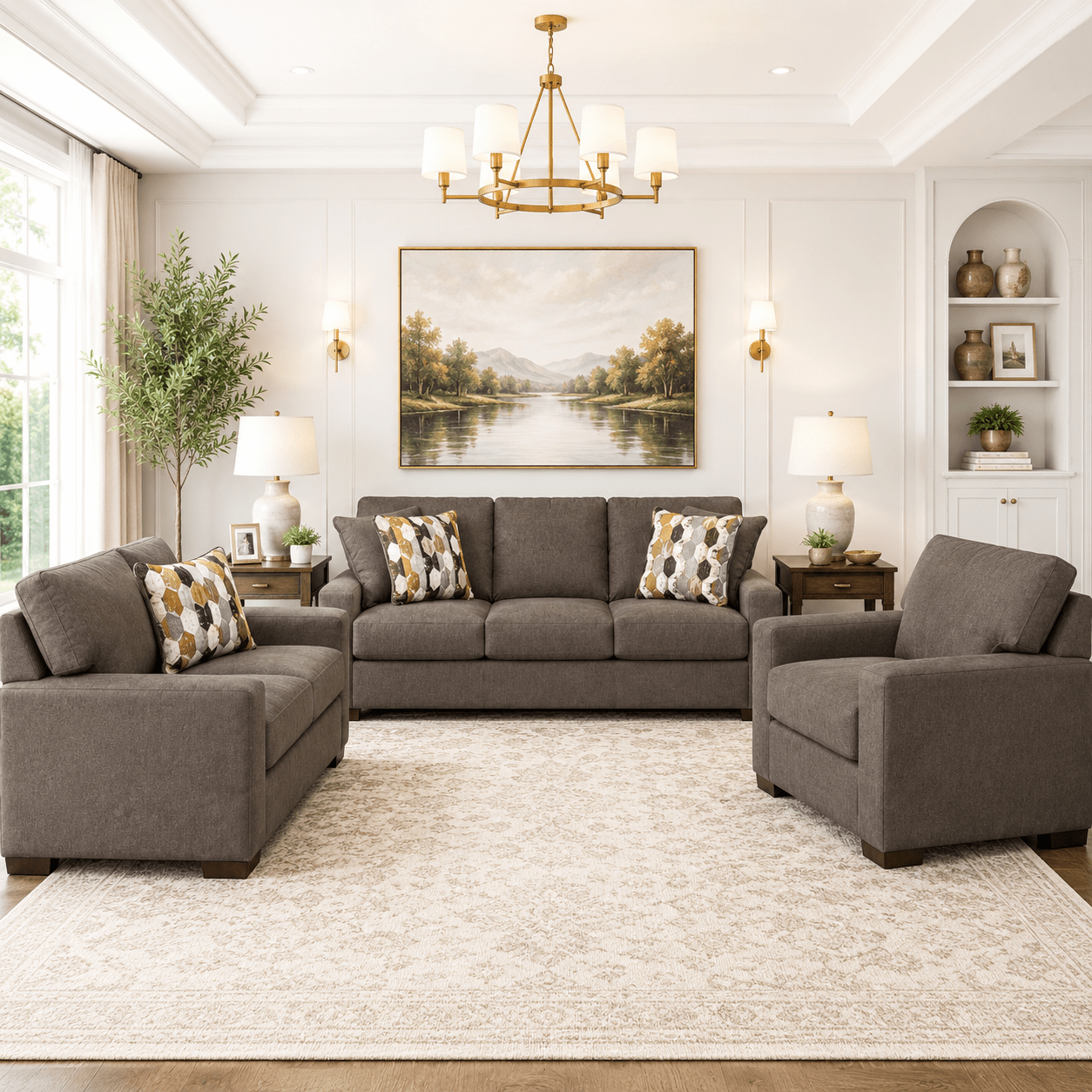 Caretti Sofa Set with Free Tarica Table (Set of 3) Living Room Sets| Ashley Homestore