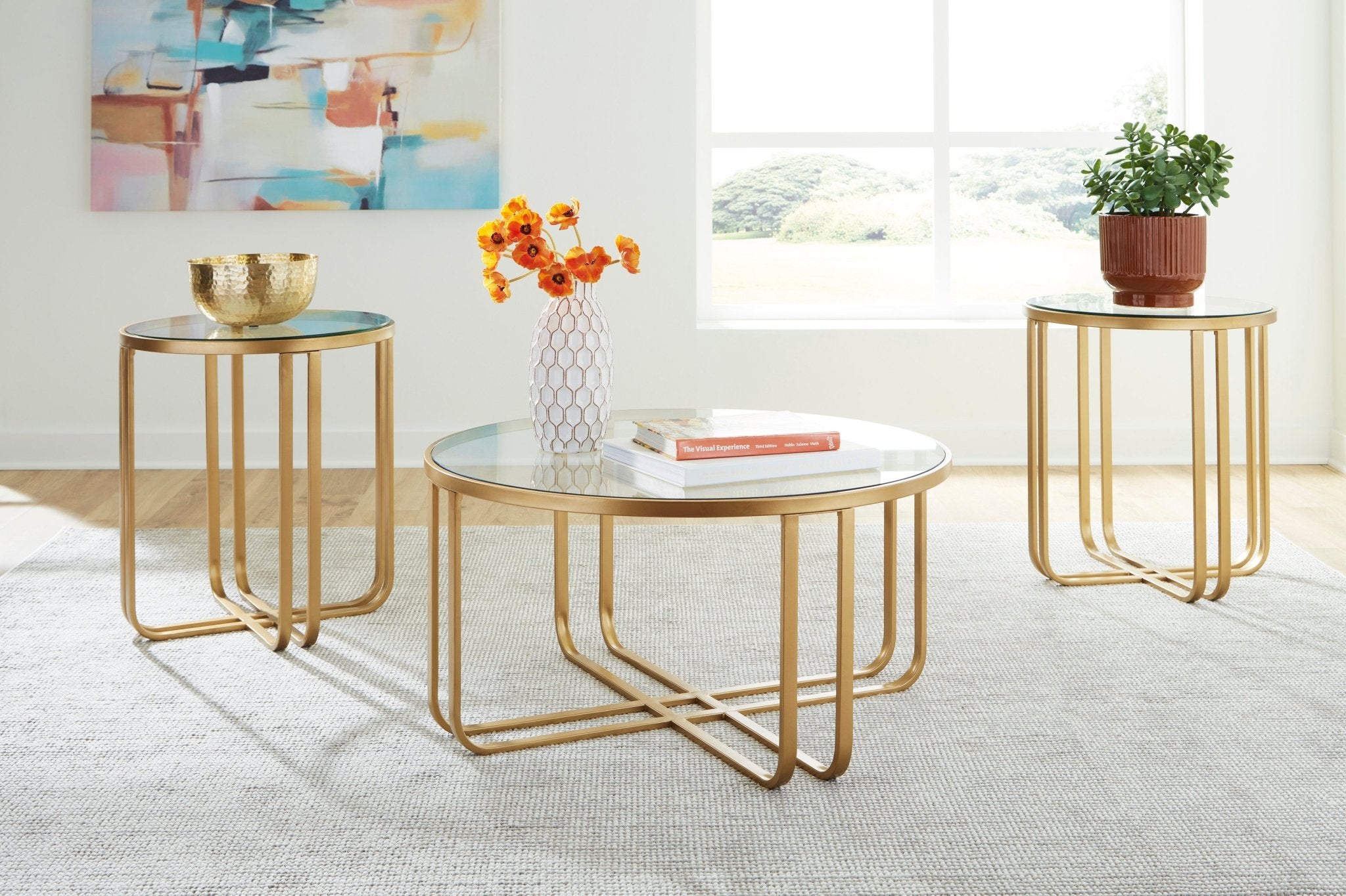Caretti Sofa Set with Milloton Table (Set of 3) offer Living Room Sets| Ashley Homestore