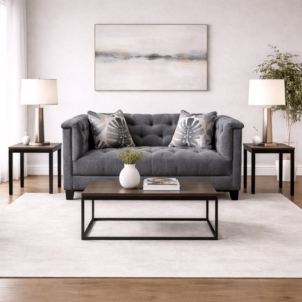Carlos Grey Loveseat W156 Sofas & Loveseats| Roots Furniture