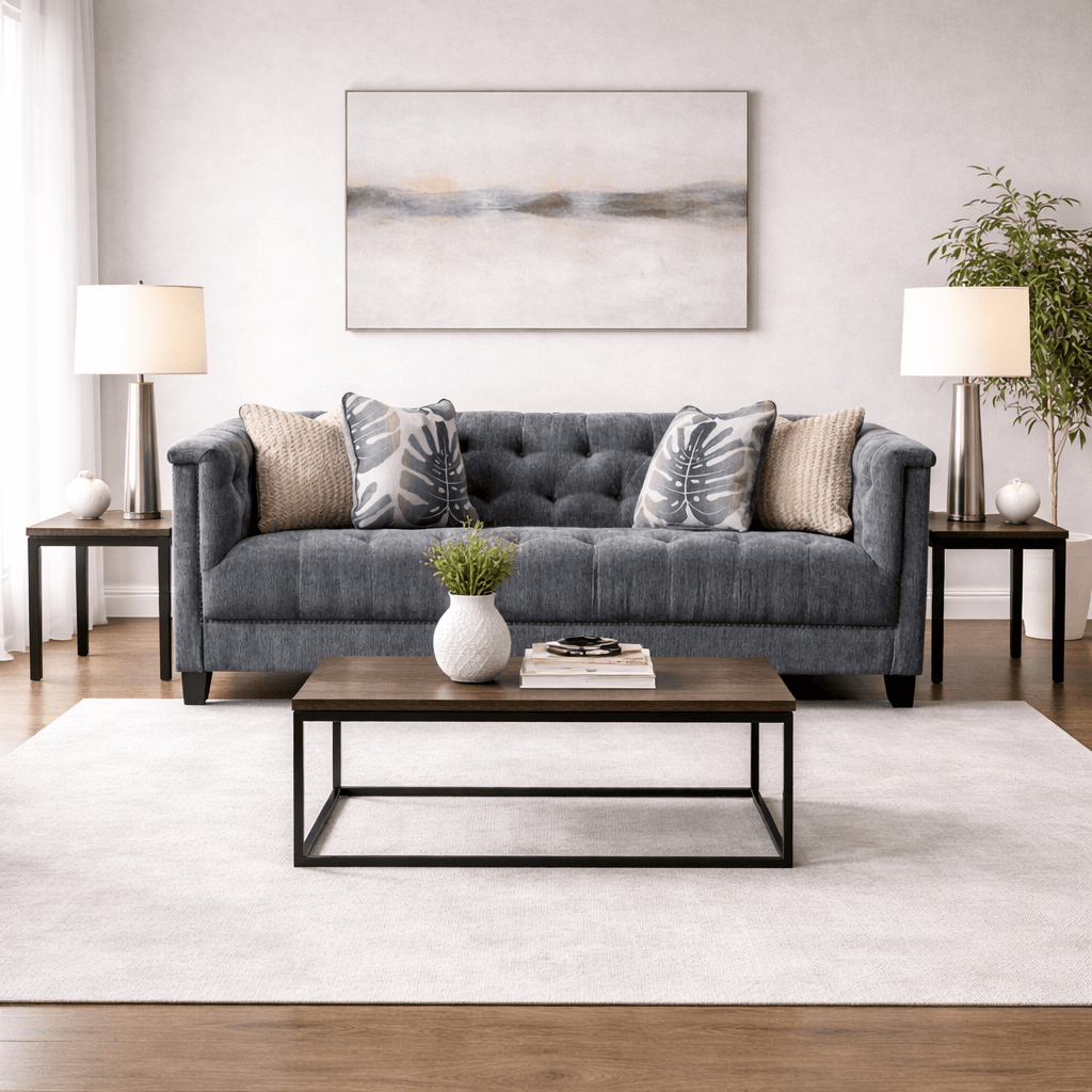 Carlos Grey Sofa W216 Sofas & Loveseats| Roots Furniture