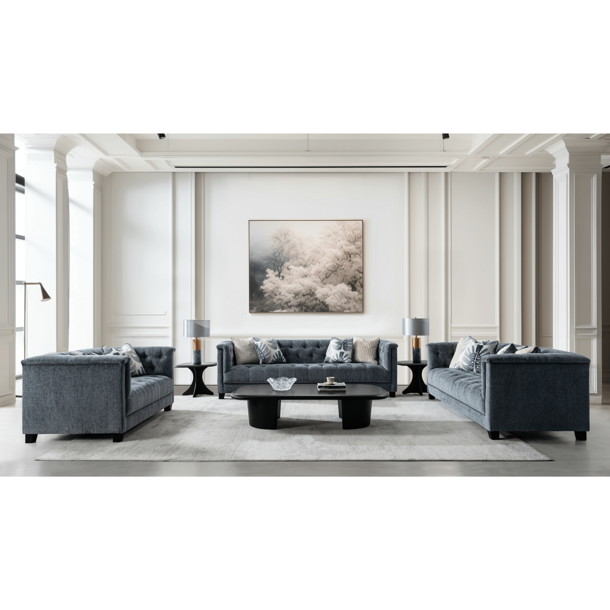 Carlos Grey Sofa W216 Sofas & Loveseats| Roots Furniture