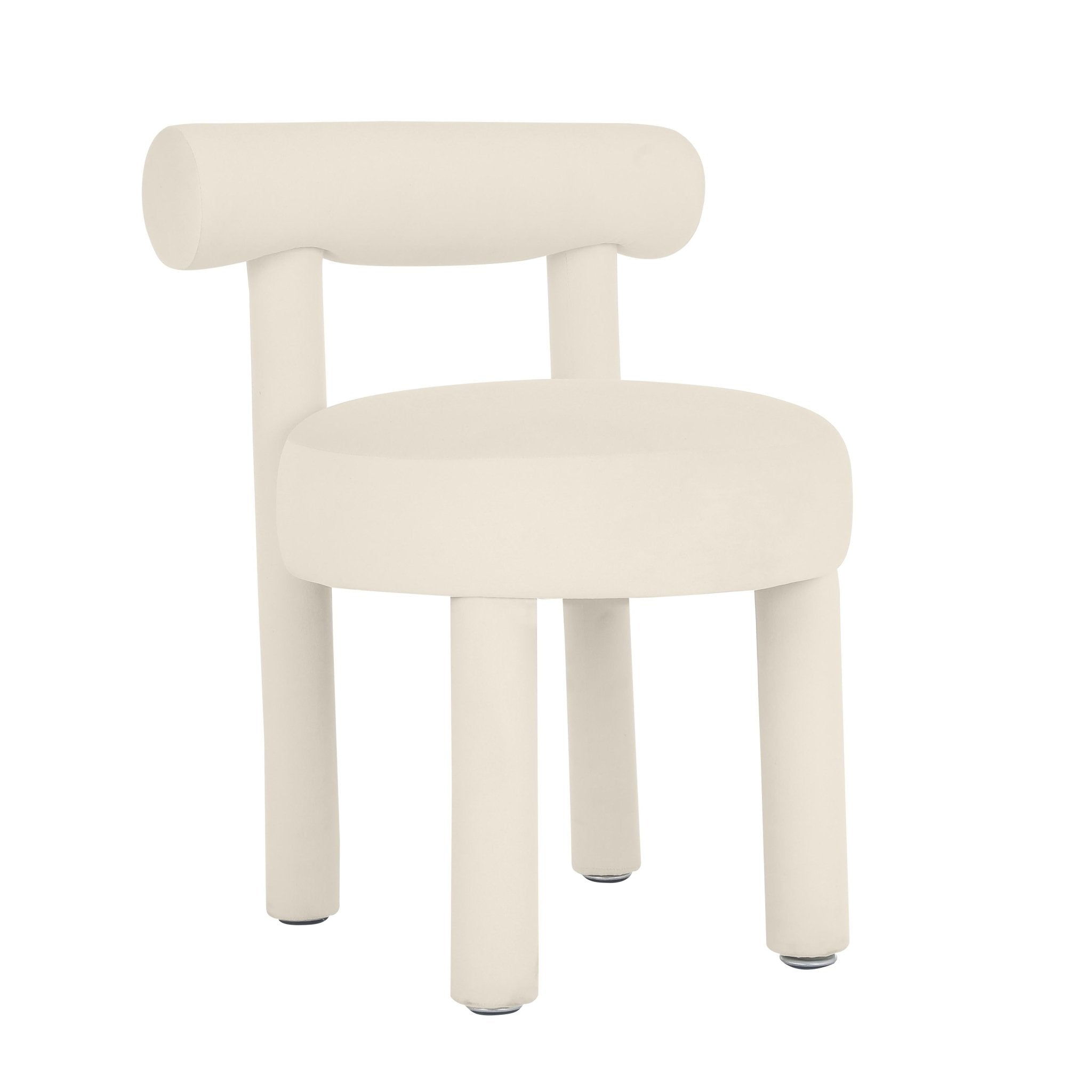 Carmel Cream Velvet Dining Chair Dining Chairs| TOV