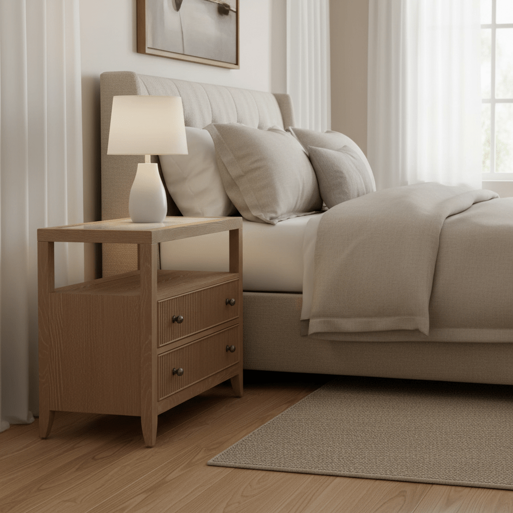 Carmen Two Drawer Nightstand Nightstands| Universal