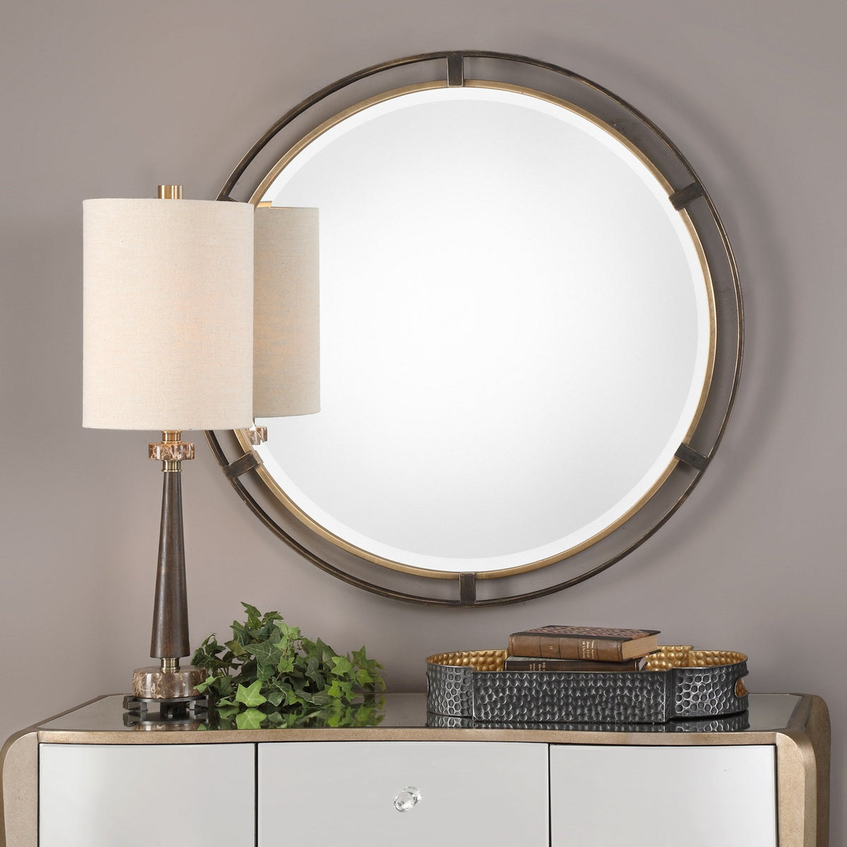 Carrizo Round Mirror Mirrors| Uttermost