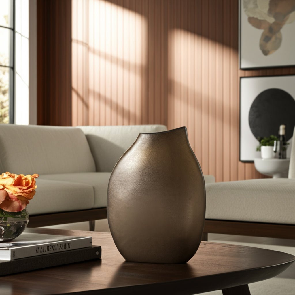 Carroll Bronze Cer Vase Vases and Jars| Sagebrook Home
