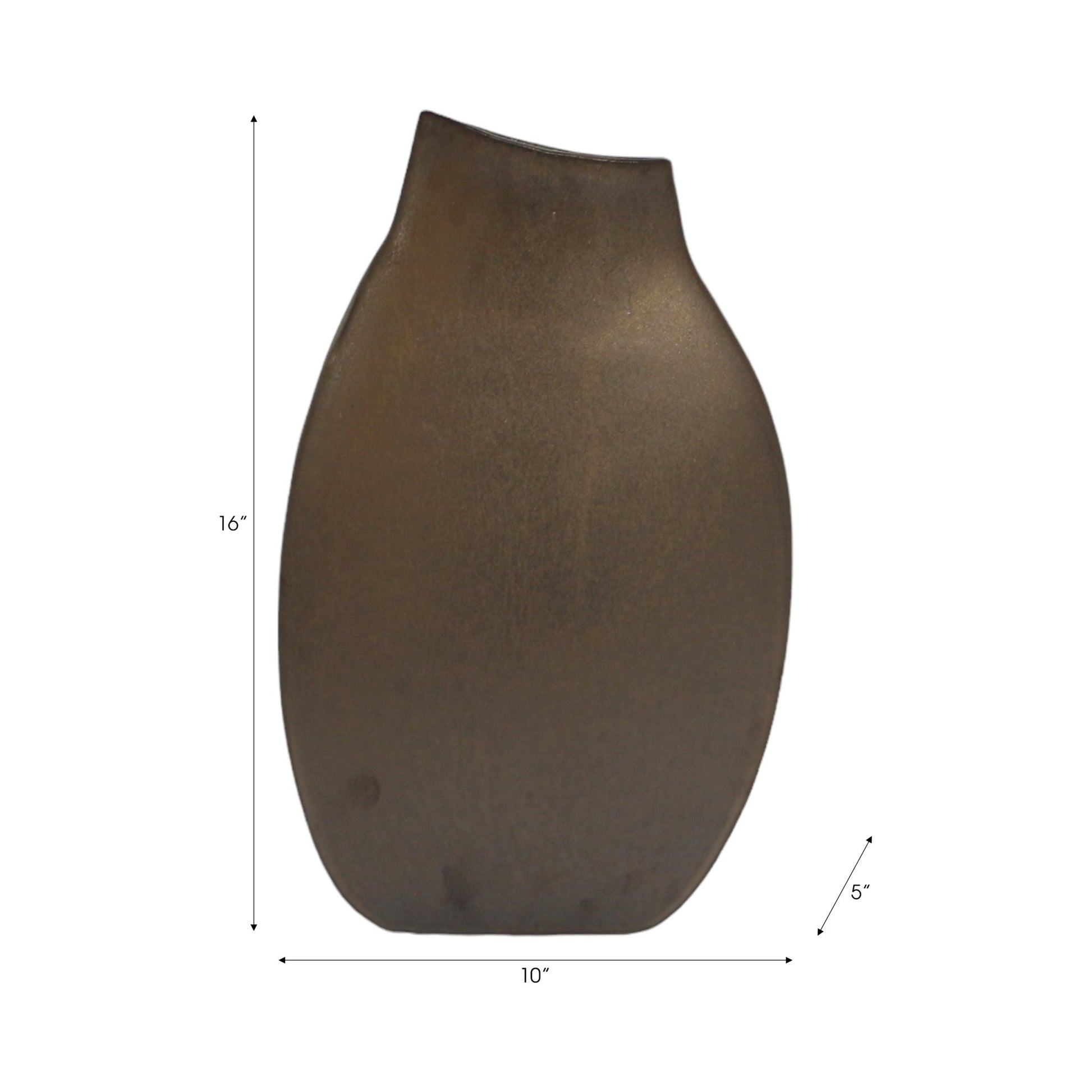 Carroll Bronze Cer Vase Vases and Jars| Sagebrook Home