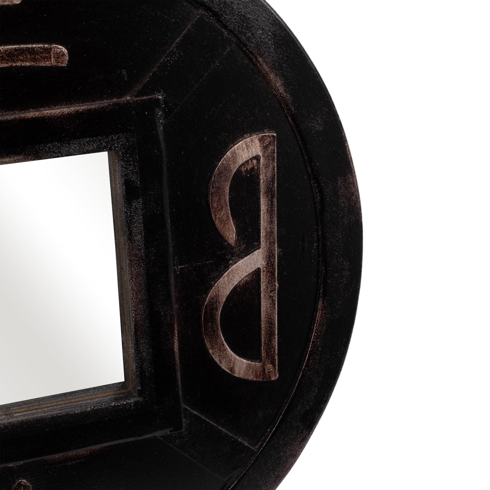 CARVED MIRROR, BROWN Wall Art| Sagebrook Home