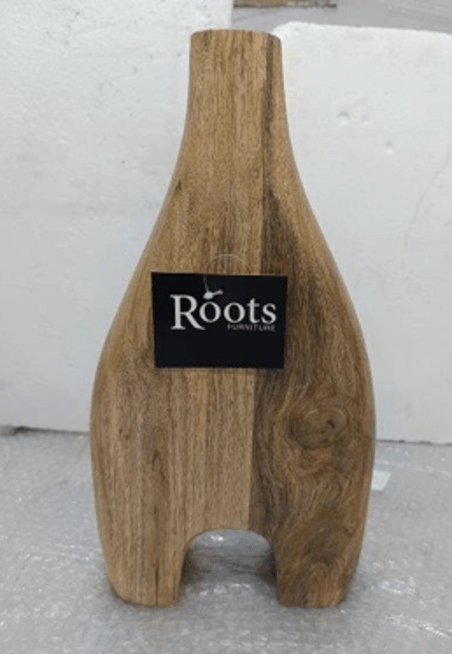 Carved Wood Vase Vases and Jars| Roots Furniture