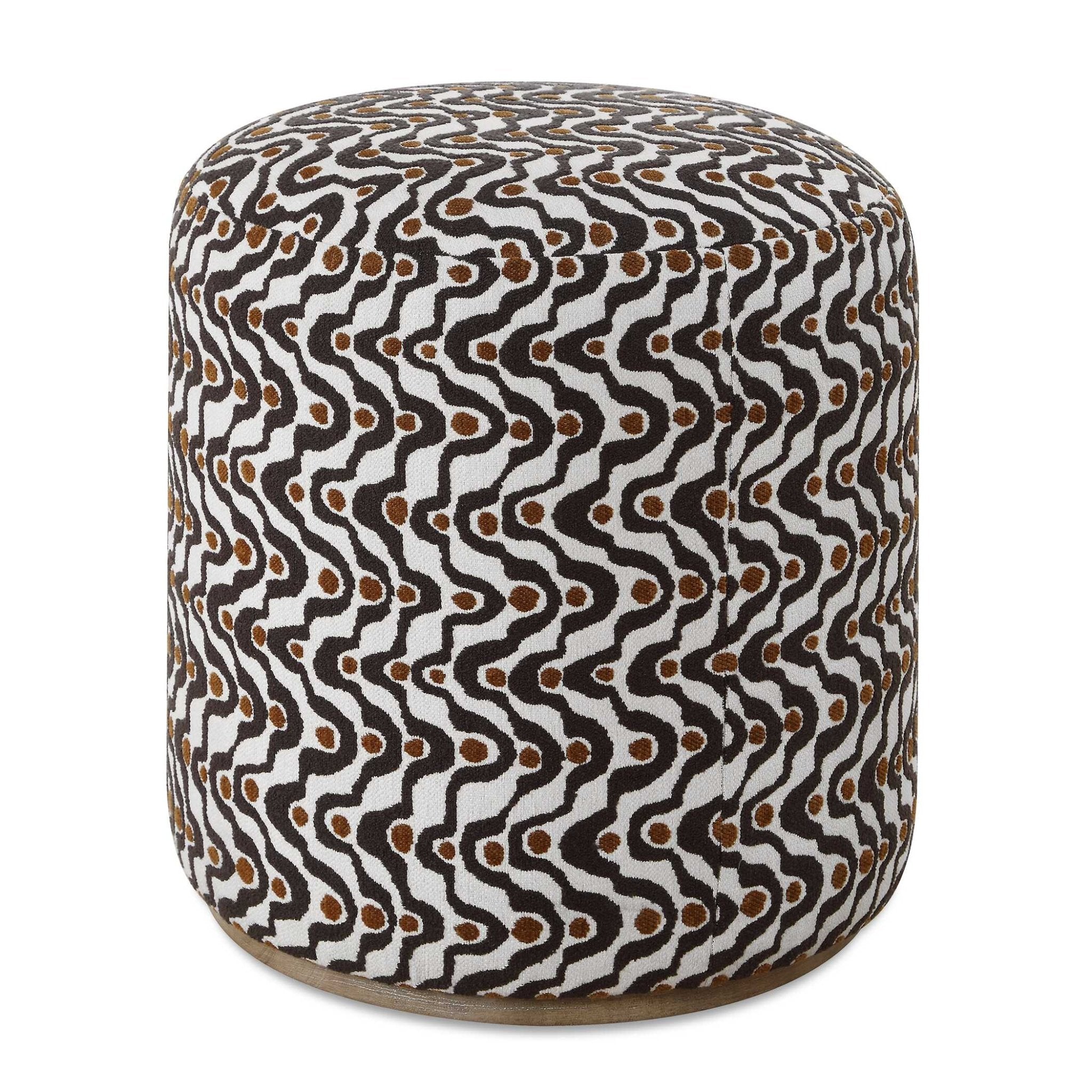 Cas Plush Espresso Ottoman Ottomans| Uttermost
