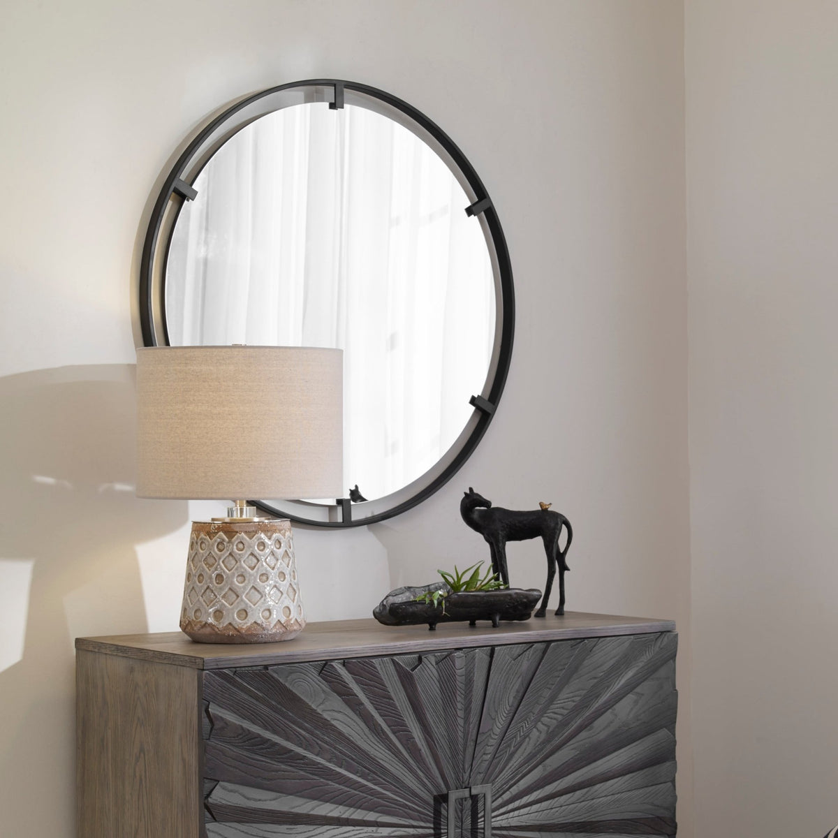 Cashel Round Mirror Mirrors| Uttermost