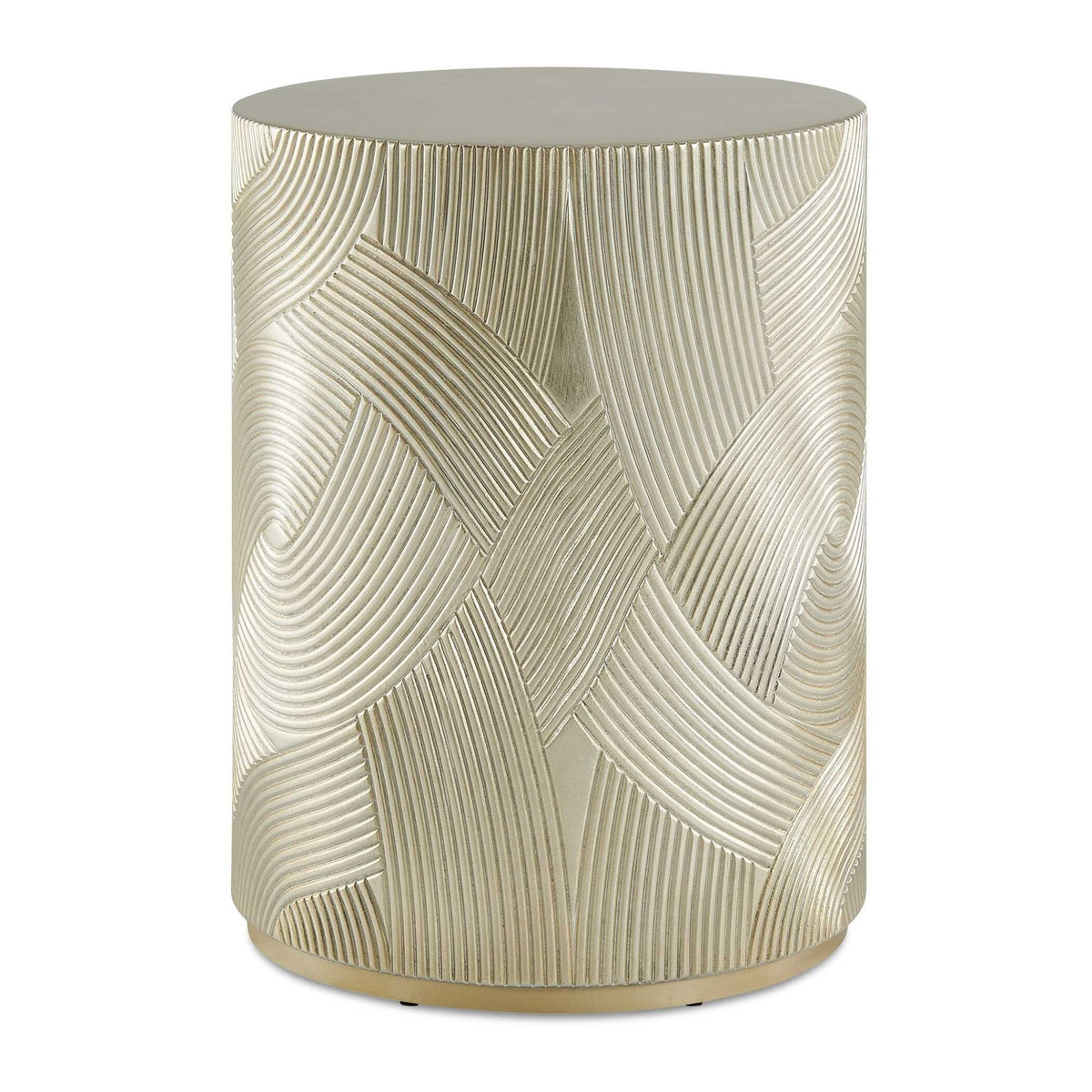 Cassandra Gold Drum Accent Table Accent & End Tables| Uttermost