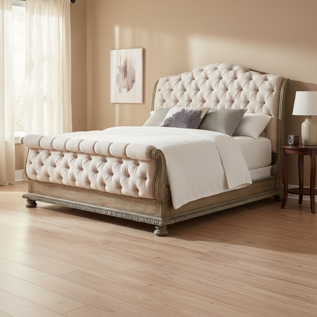 Castella California King Tufted Bed Beds| Hooker