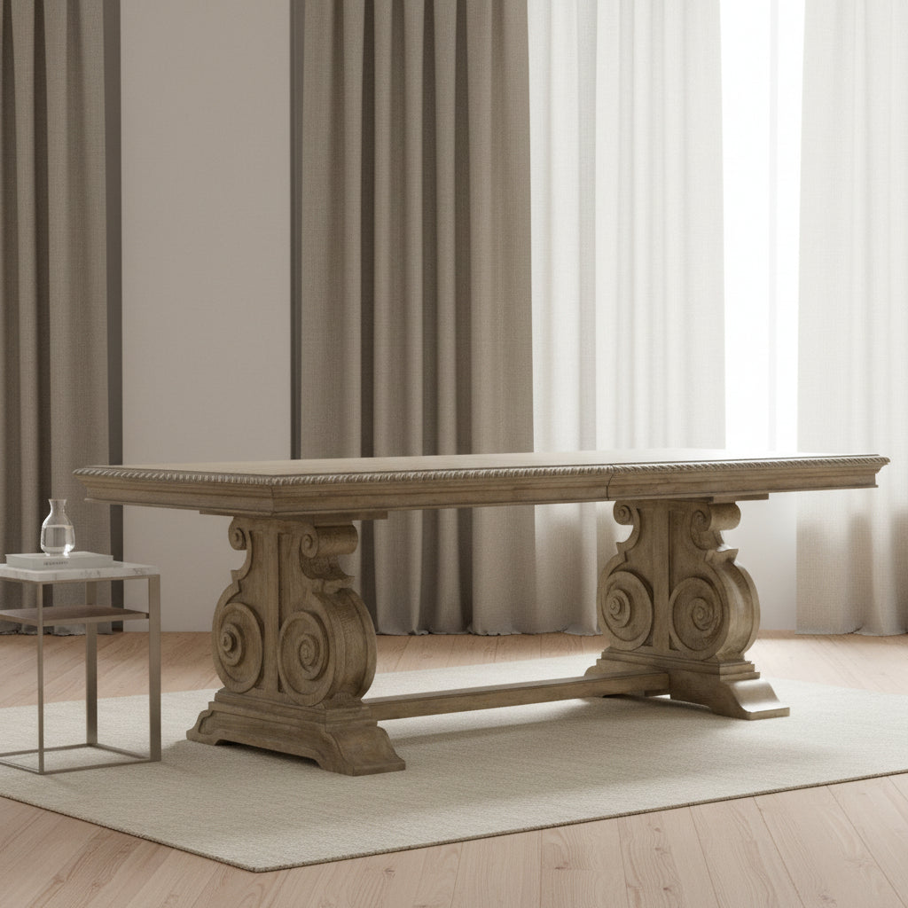 Castella Rectangle Dining Table with 2-20in Leaves Dining Tables| Hooker