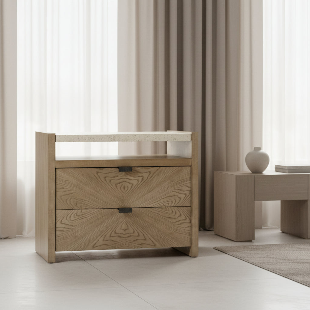 Catalina - Catalina Two Drawer Nightstand Nightstands| Theodore Alexander