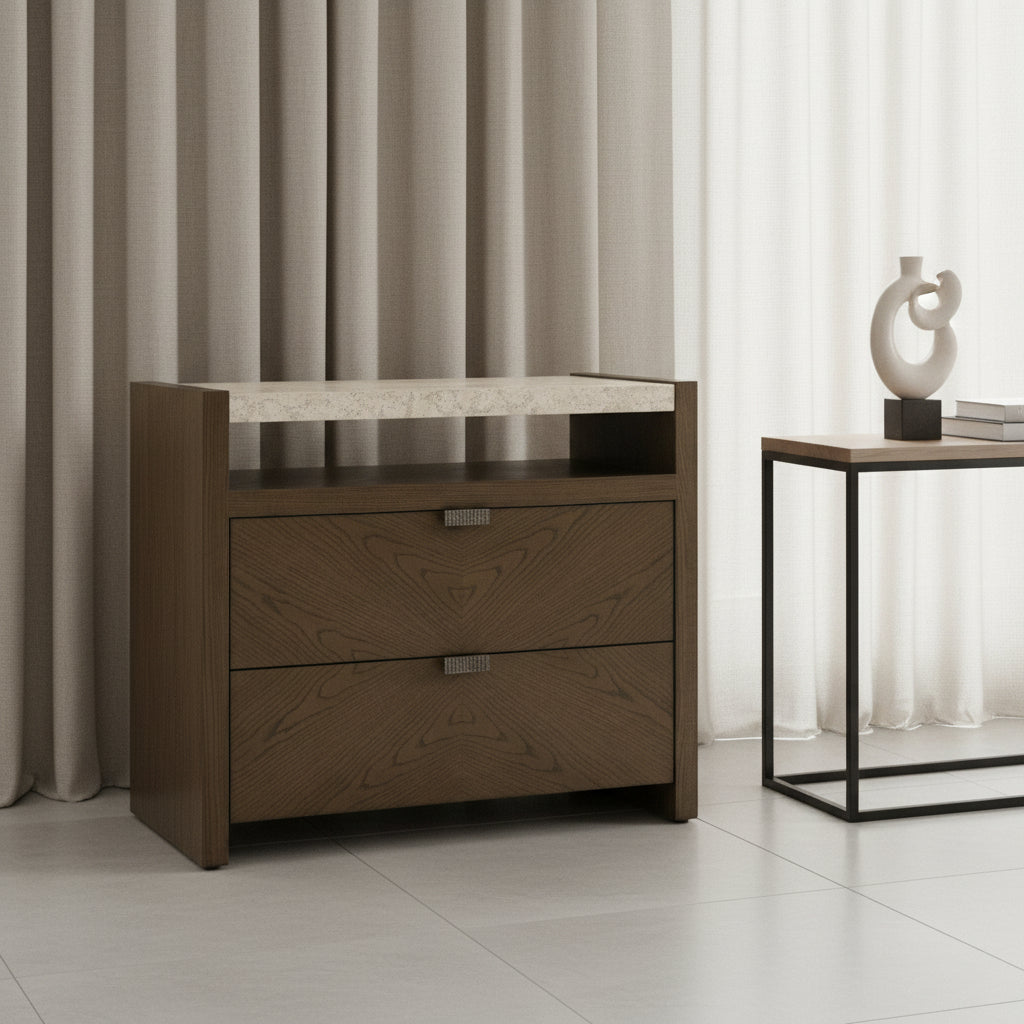 Catalina - Catalina Two Drawer Nightstand Nightstands| Theodore Alexander
