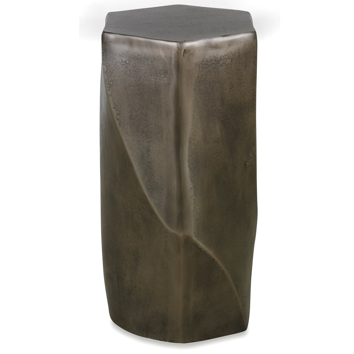Cathenna Accent Table - Antiqued Nickel Table Decors| Uttermost