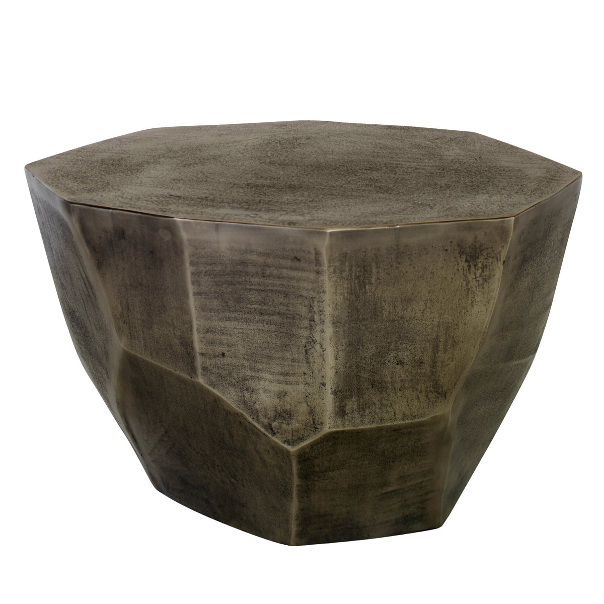 Cathenna Coffee Table - Antiqued Nickel Medium Table Decors| Uttermost