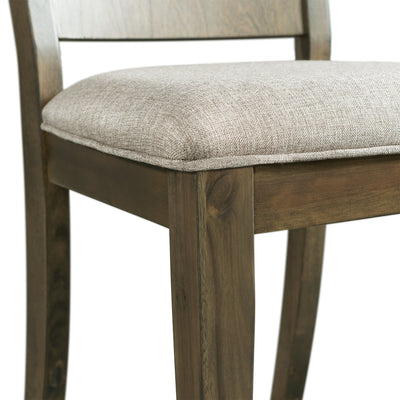 Cato Keyhole Panel Back Side Chair Grey Color (2 Per Pack) - Al Rugaib Furniture