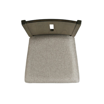 Cato Keyhole Panel Back Side Chair Grey Color (2 Per Pack) - Al Rugaib Furniture