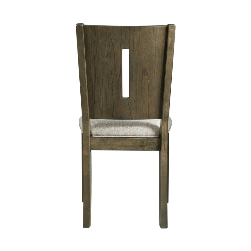 Cato Keyhole Panel Back Side Chair Grey Color (2 Per Pack) - Al Rugaib Furniture