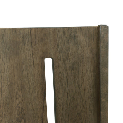 Cato Keyhole Panel Back Side Chair Grey Color (2 Per Pack) - Al Rugaib Furniture