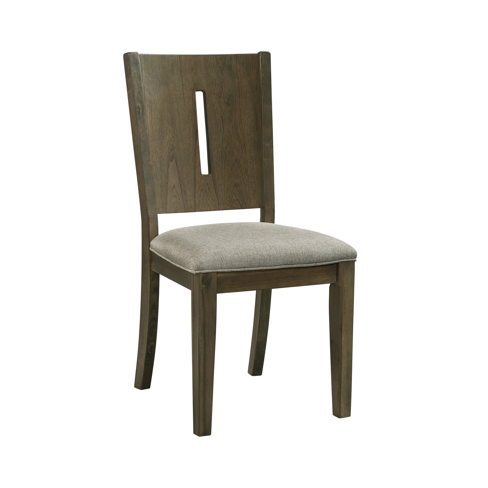 Cato Keyhole Panel Back Side Chair Grey Color (2 Per Pack) Dining Chairs| ROOTS FURNITURE