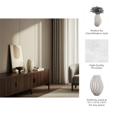 مزهرية ثلاثية الأبعاد مطبوعة بتقنية ايثيريال ETHEREAL 3D PRINTED VASE