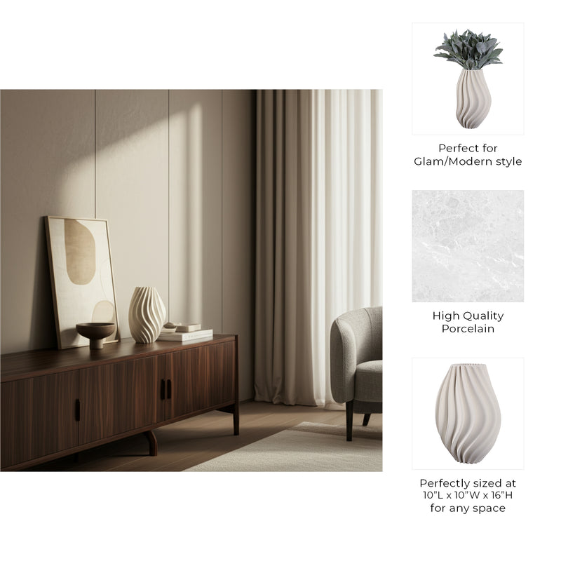 مزهرية ثلاثية الأبعاد مطبوعة بتقنية ايثيريال ETHEREAL 3D PRINTED VASE