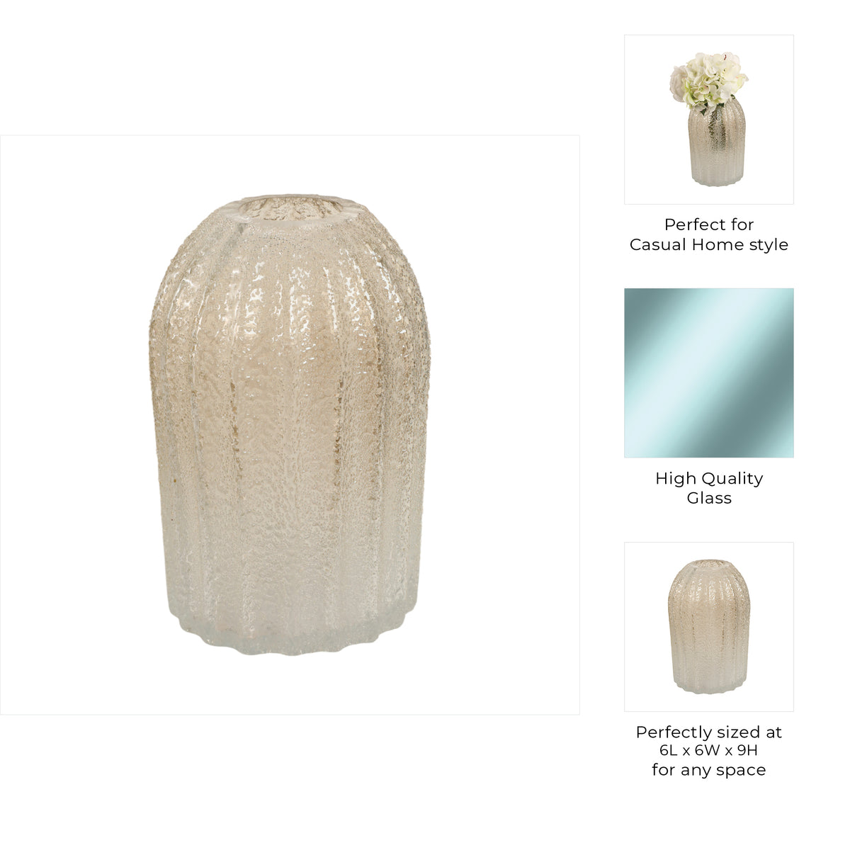 المزهرية الزجاجية المنفوخة يدويا من الكافيار ارتيسان CAVIAR ARTISAN BLOWN GLASS VASE
