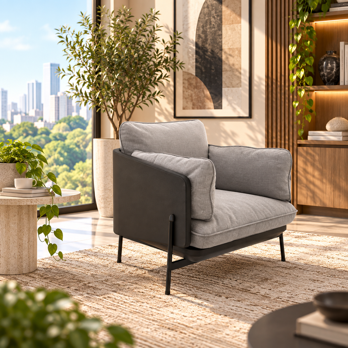 Single Seater Sofa - BL