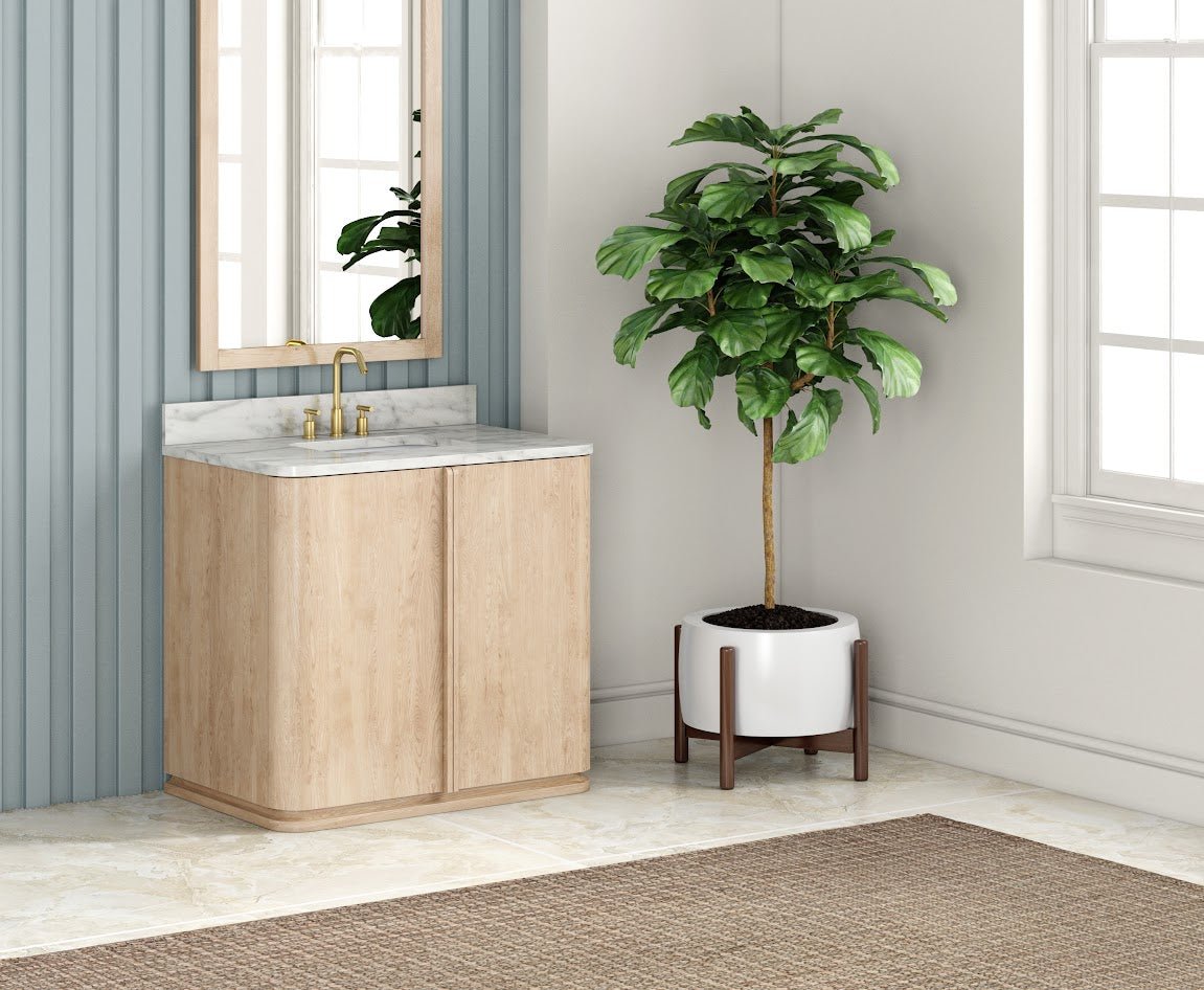 Cedar Sink Single Vanity Light Oak Accent & End Tables| Roots Furniture