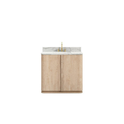 Cedar Sink Single Vanity Light Oak - Al Rugaib Furniture