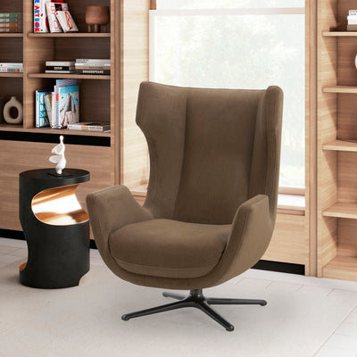 Ceilo brown Swivel chair - Al Rugaib Furniture