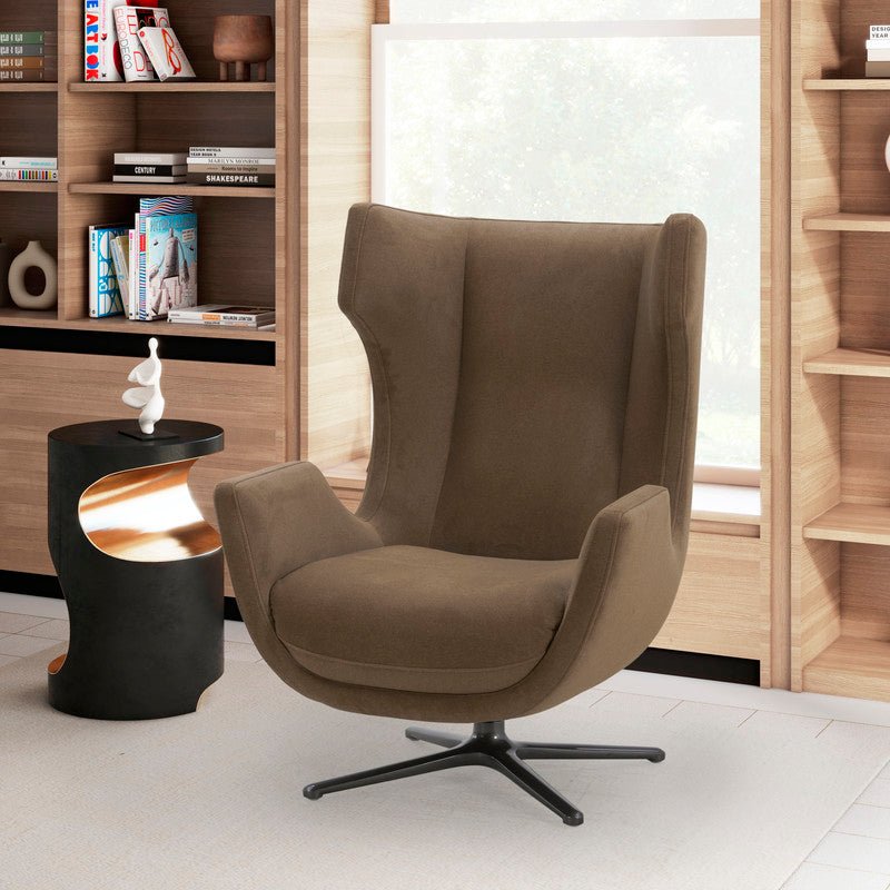 Ceilo brown Swivel chair - Al Rugaib Furniture