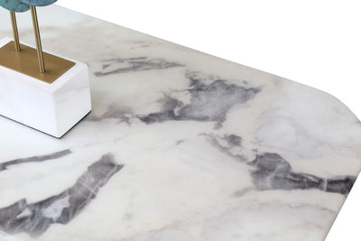 Celadon Charm Marble Console - Al Rugaib Furniture