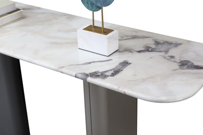 Celadon Charm Marble Console - Al Rugaib Furniture