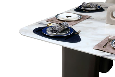 Celadon Charm Marble Dining Table 160 - Al Rugaib Furniture