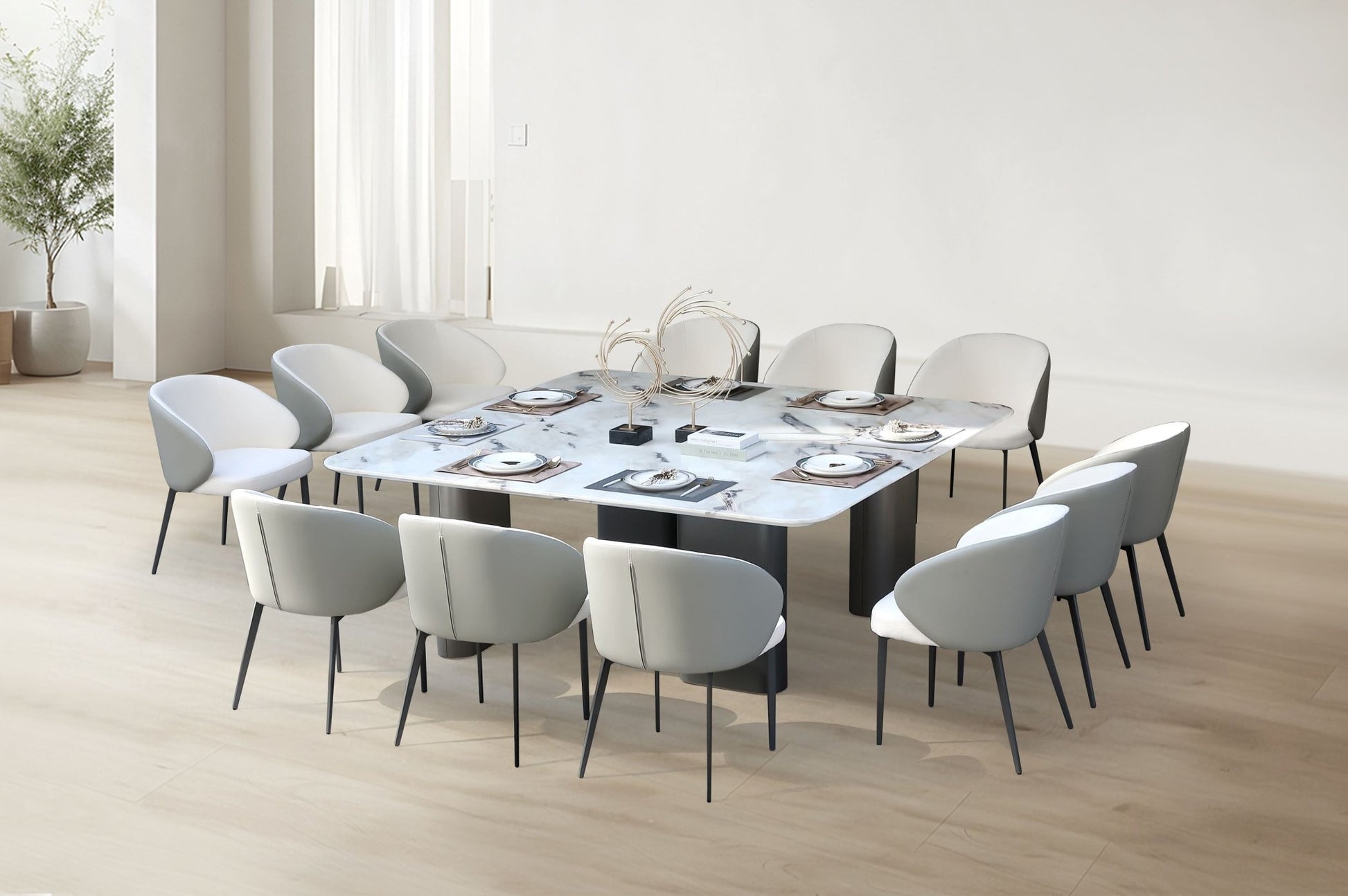 Celadon Charm Marble Dining Table 200 Dining Tables| Roots Furniture