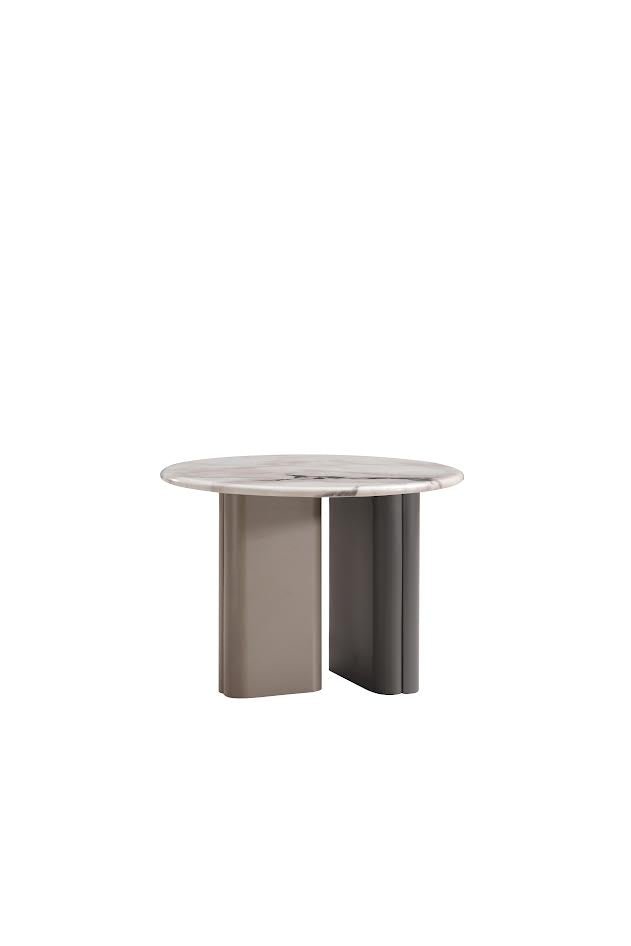 Celadon Charm Marble Round End Table - Al Rugaib Furniture