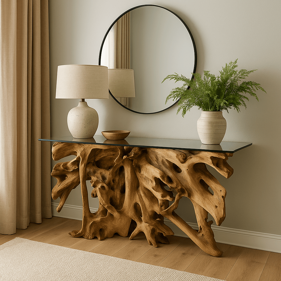 Center Root Console Table - 58x17, 2 Cartons Consoles & Sideboards| Uttermost