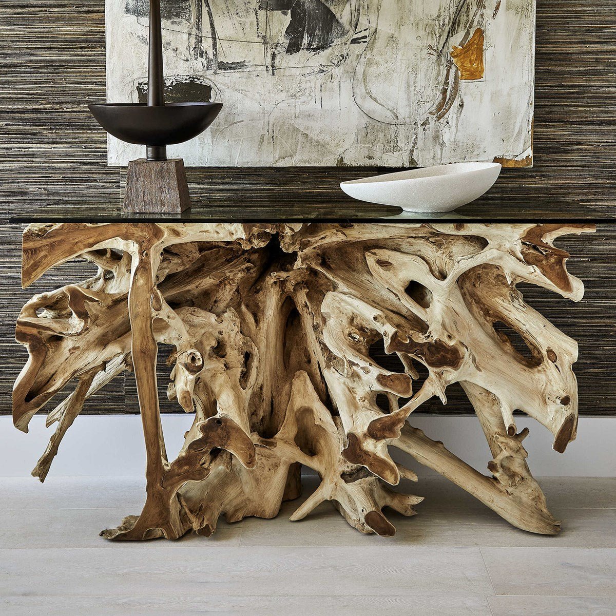 Center Root Console Table - 58x17, 2 Cartons Consoles & Sideboards| Uttermost