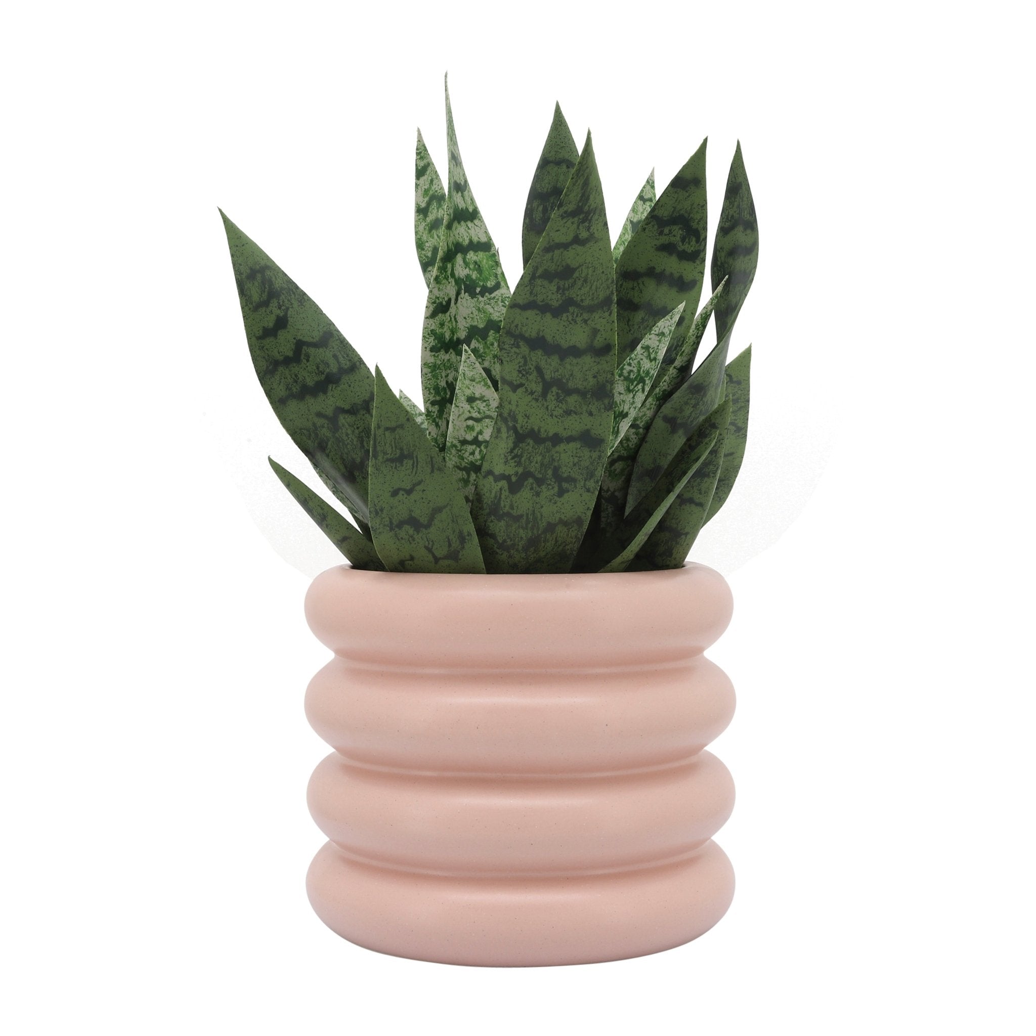 CER, 10" BIBENDUM PLANTER, DUSTY ROSE Outdoor Planters| Sagebrook Home