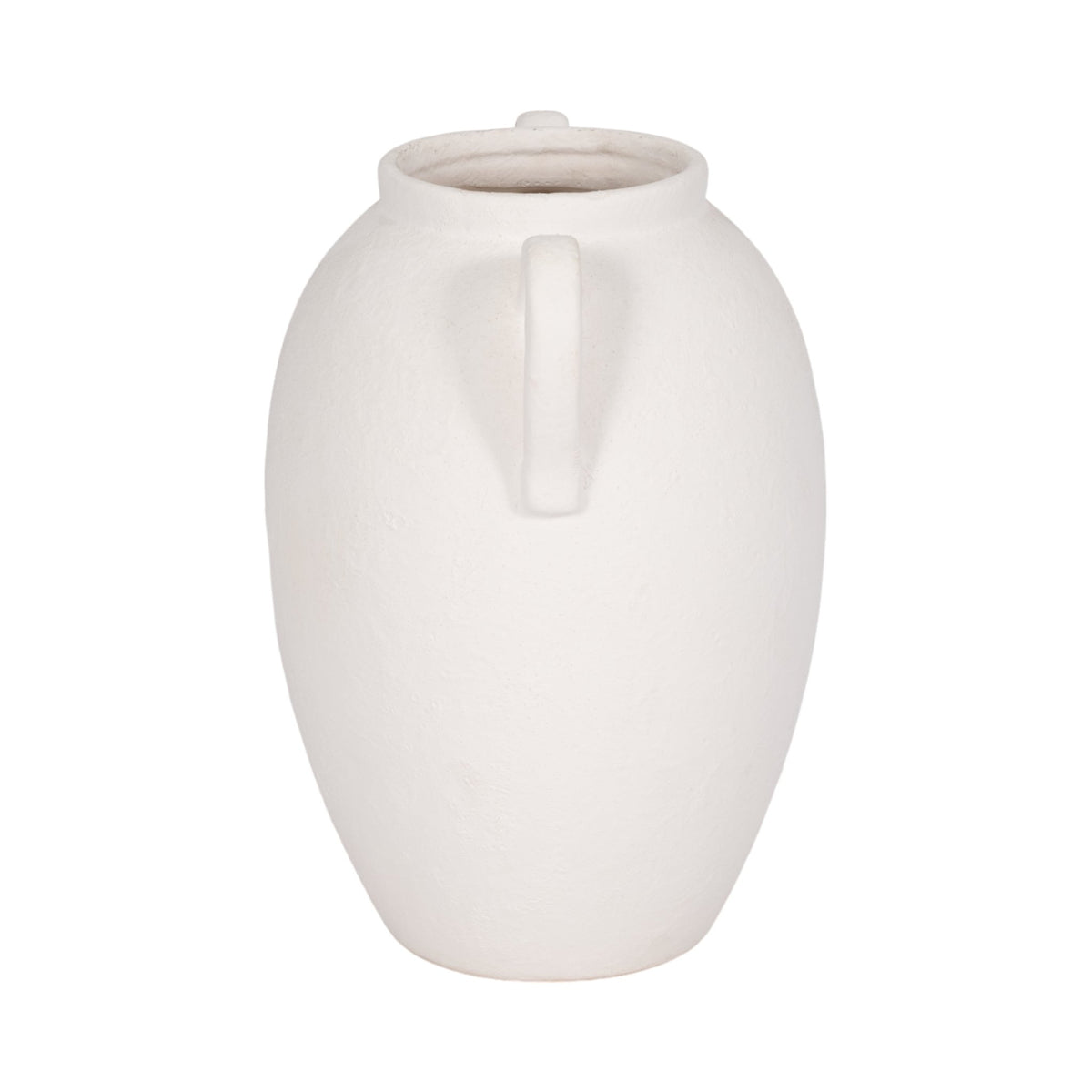 CER, 10" TEXTURED JUG W/ HANDLES, WHITE Vases and Jars| Sagebrook Home