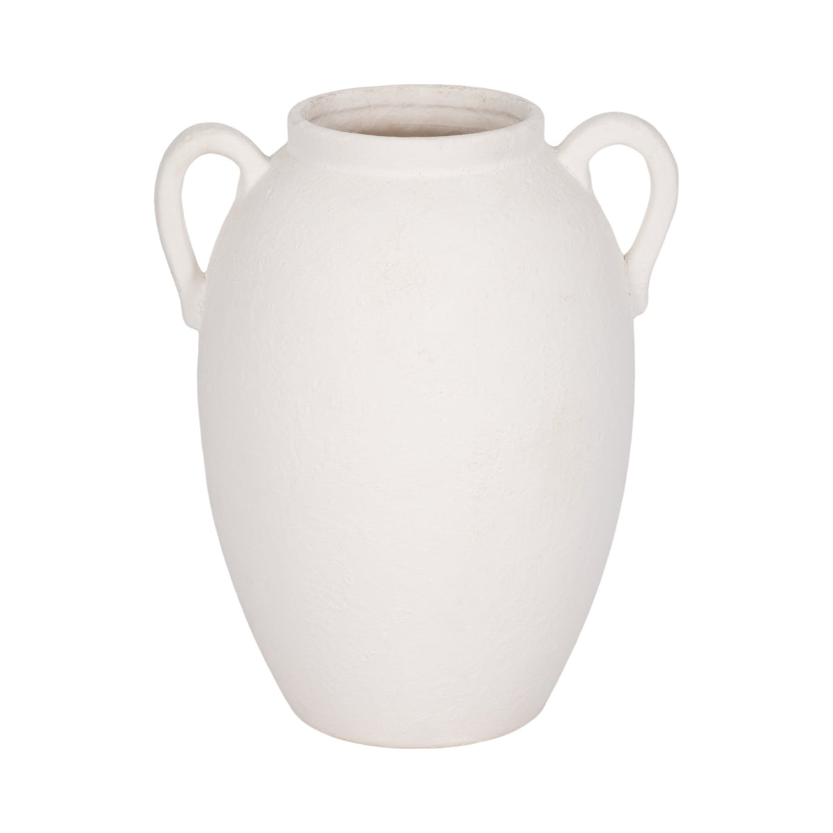 CER, 10" TEXTURED JUG W/ HANDLES, WHITE Vases and Jars| Sagebrook Home