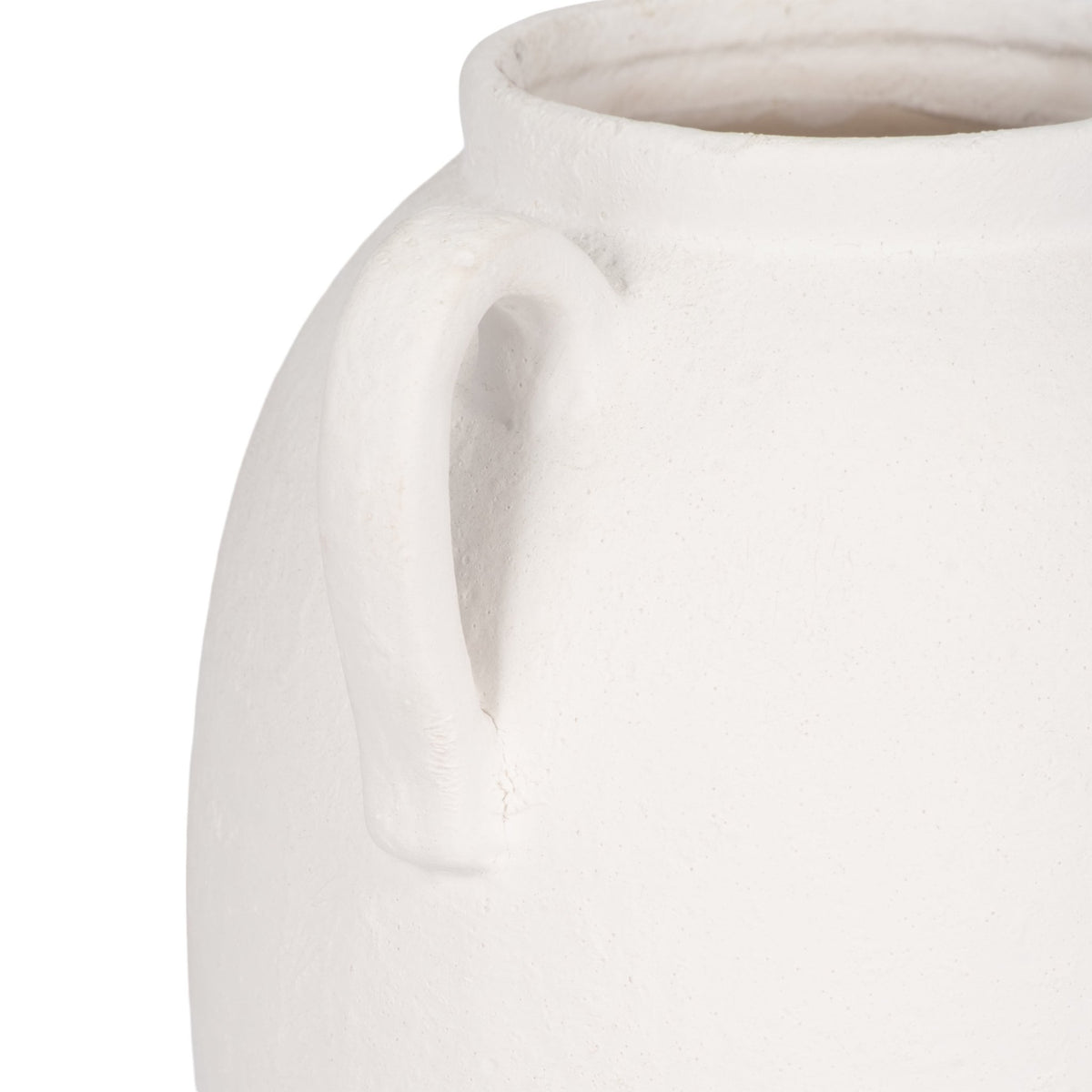 CER, 10" TEXTURED JUG W/ HANDLES, WHITE Vases and Jars| Sagebrook Home